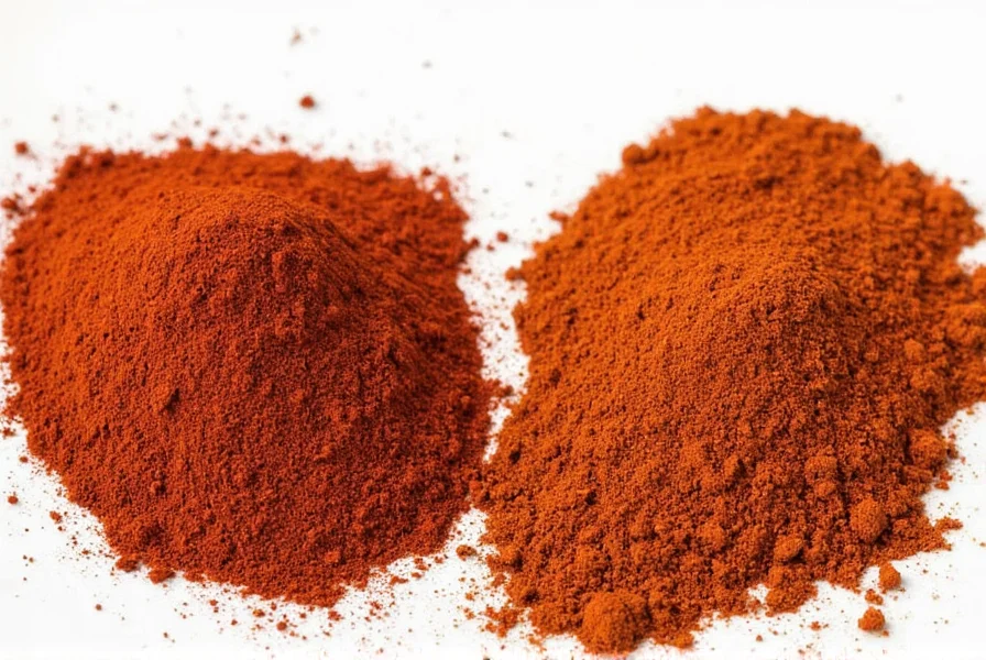 Spice Jars Containing Ancho Chili Powder