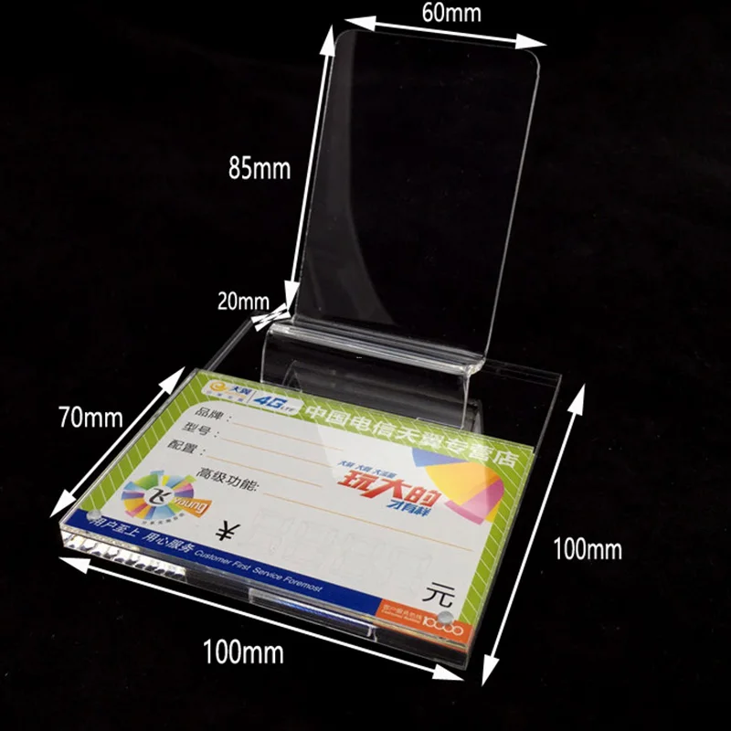 

Mobile Phone Display Stand Acrylic Phone Holder Cellphone Support Base With Price Tag Holder