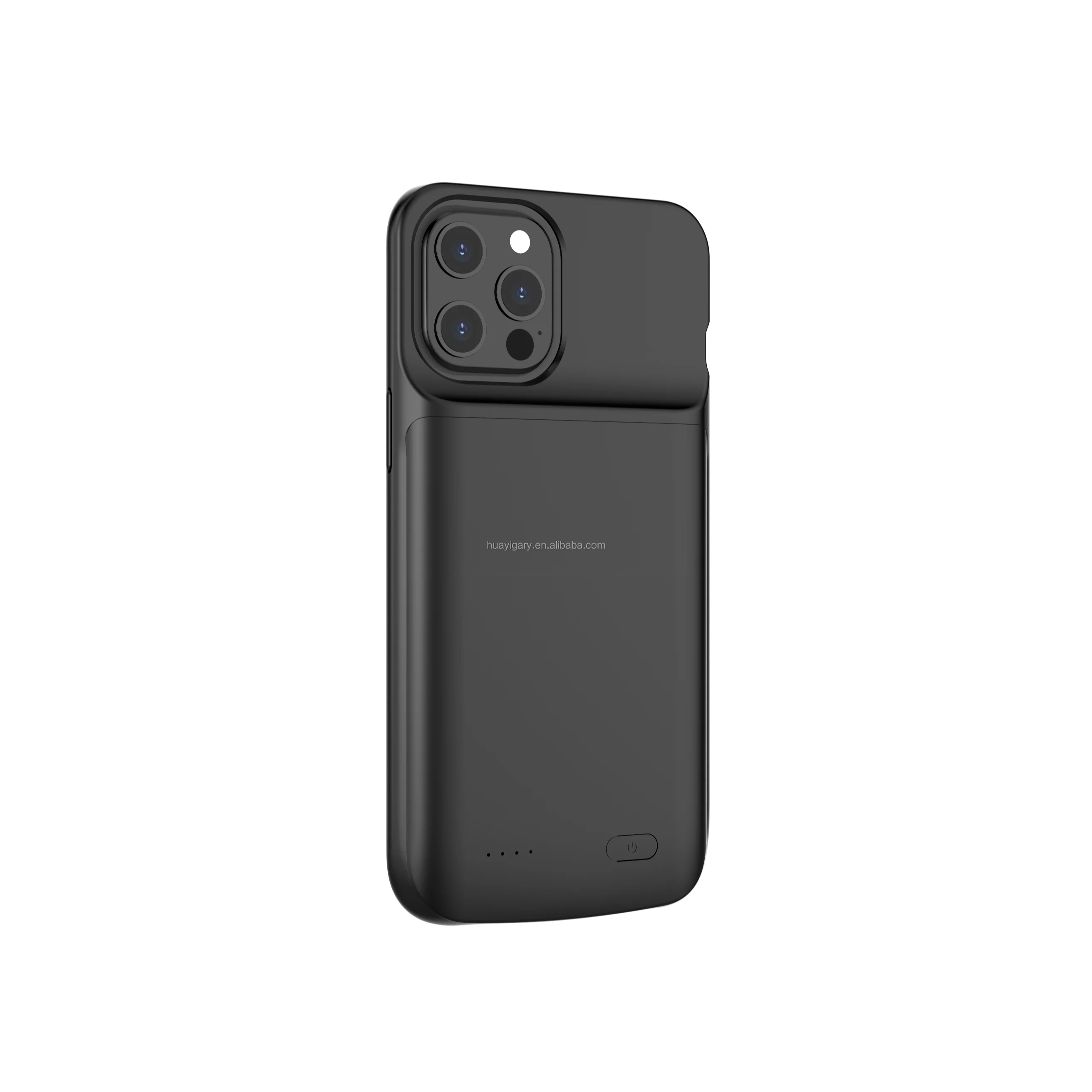 

For iP 12 Pro Max Battery Case Power Bank Portable Charger Cover 4800mAh Soft trimmed style Soft silicone