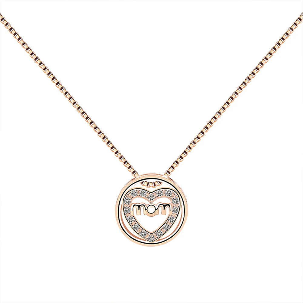 

2021 trendy heart chain sterling silver 925 jewellery necklace