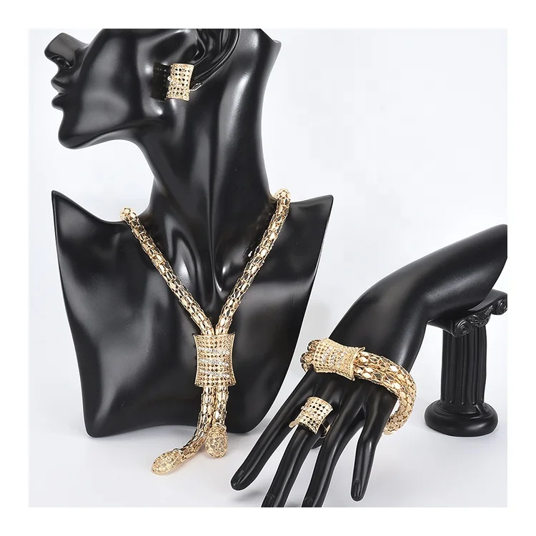

S11168 Latest Designs Fashion Jewelry Sets Dubai Charm Style For Women Party Big Wedding Jewelry Sets