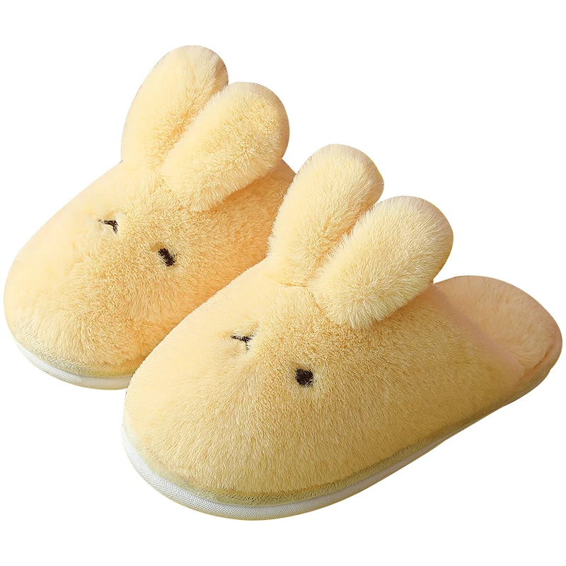 

Cotton Plush Thermal Winter Shoes For Women Indoor Home Luxury Slippers Warm Couple Slides, Solid color