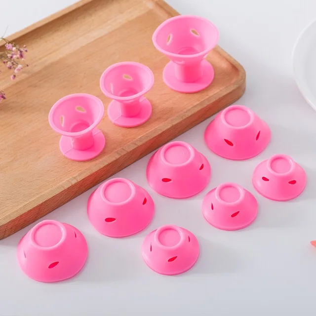 

Silicone Curlers Hair Rollers Curling Hair Styling Tool No Clip Silicone Curlers