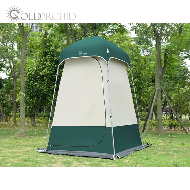 

Outdoor portable shower room dressing changing iron pole tipi tent waterproof