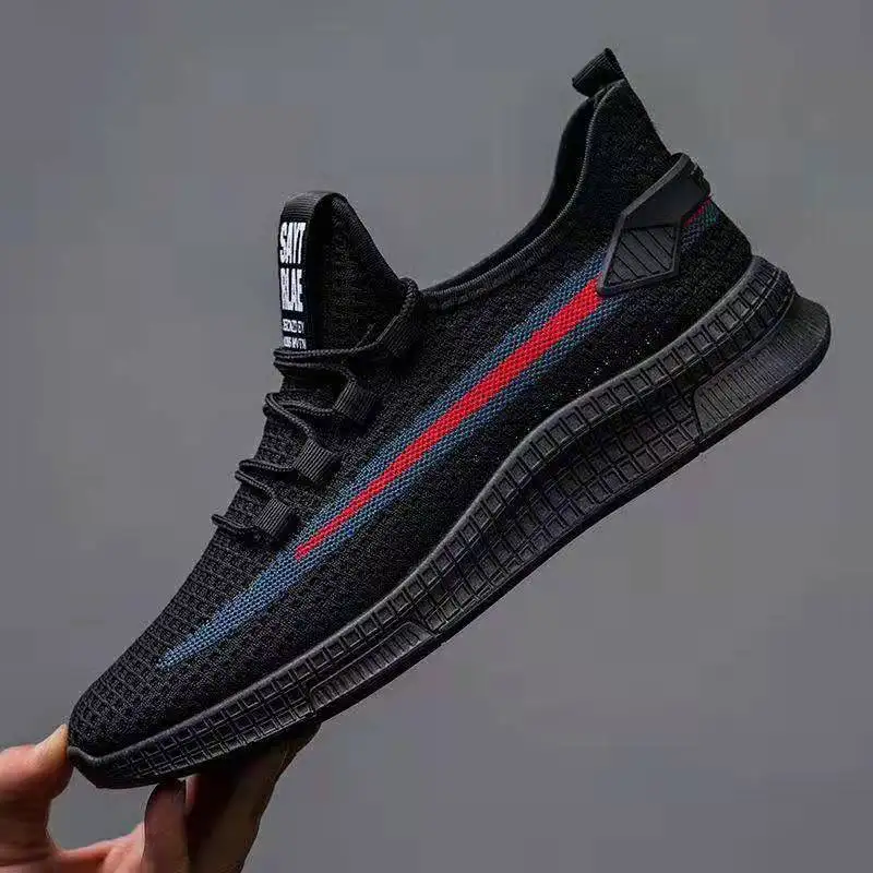 branded black sports shoes