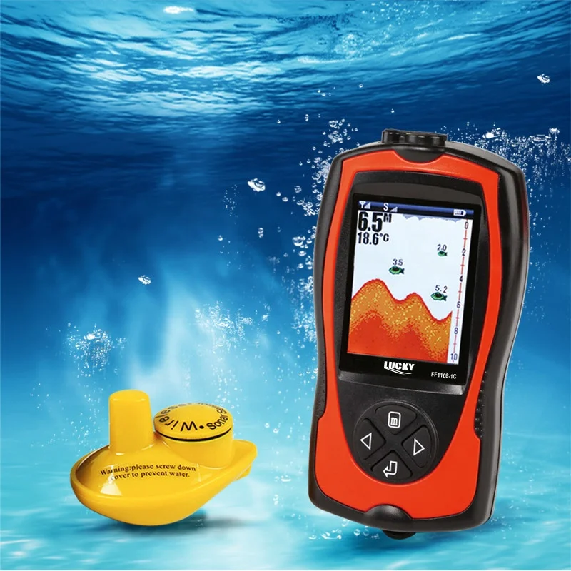 

125 khz Lucky FF1108-1CW Ocean Boat Fishing Fish Finder