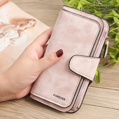 

Large Capacity Fashion PU leather Wallet Long Section Lady Hasp Zipper Wallet, Mix