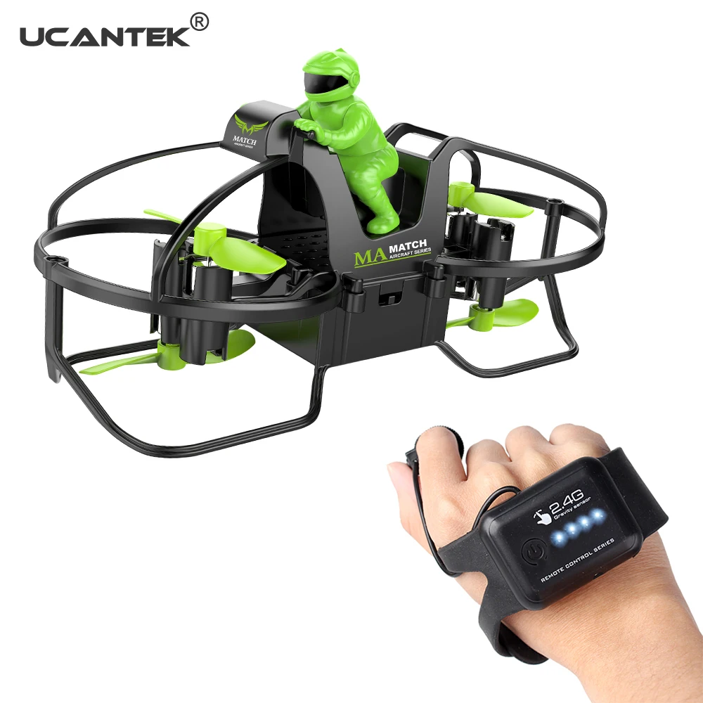 

Motorcycle Gesture Control 2.4GHz Drone Auto Hovering Aircraft RC Helicopter Drone With Smart Watch Gravity Sensor Controlled
