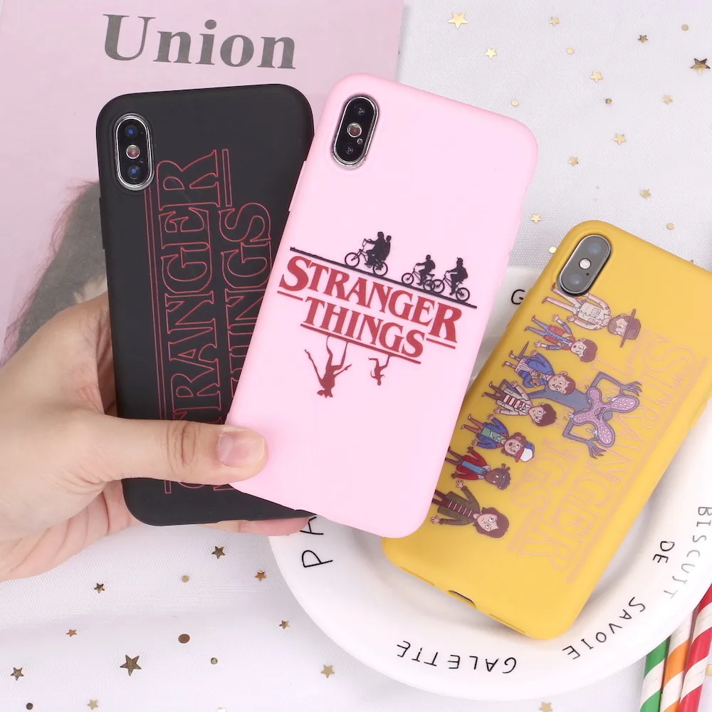 

For iPhone 12 11 Pro 8 8Plus X XR 7 7Plus XS Max Stranger Things Eleven Comics Candy Silicone Soft Phone Case Coque Funda, Mix colors