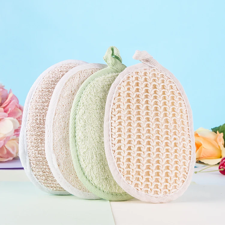 

Exfoliating Loofah Sponge Towel Natural Bath Scrubber Luffa Loofah Sponge Pads