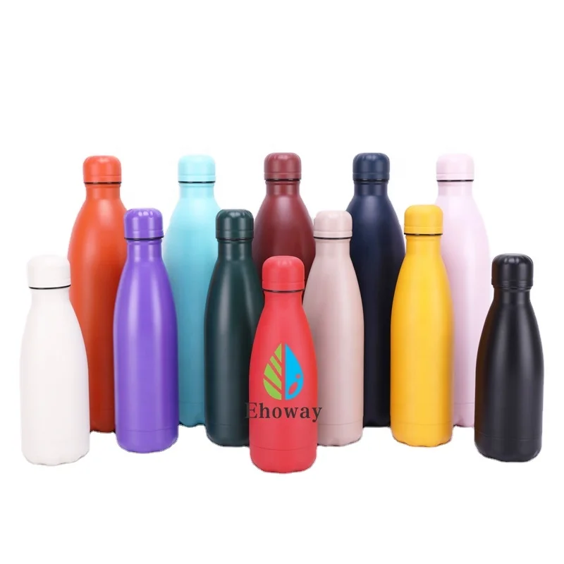 

Stock Insulated Stainless Steel Cola Shaped Bicycle Powder coating Sport Reusable Water Bottle Outdoor Use