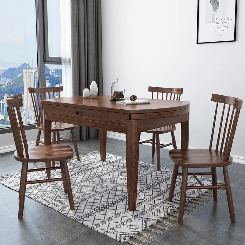 product-BoomDear Wood-12 seater wooden dining table senior round extendable folding modern set circl