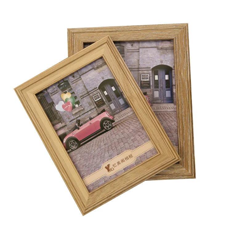 Customized thin wood photo frame table top picture frame 4x6"