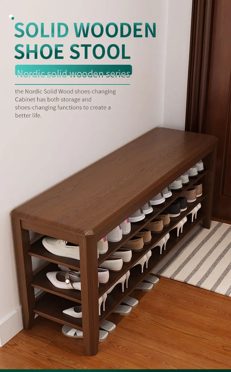 bench shoe rack on Natural Solid Wooden Shoes Changing Trying Display Storage Organizer Stool Bench Chair Closet Rack Cabinet Shelf With Sofa Seat Buy Shoes Bench Shoes Cabinet Shoes Stool Product On Alibaba Com