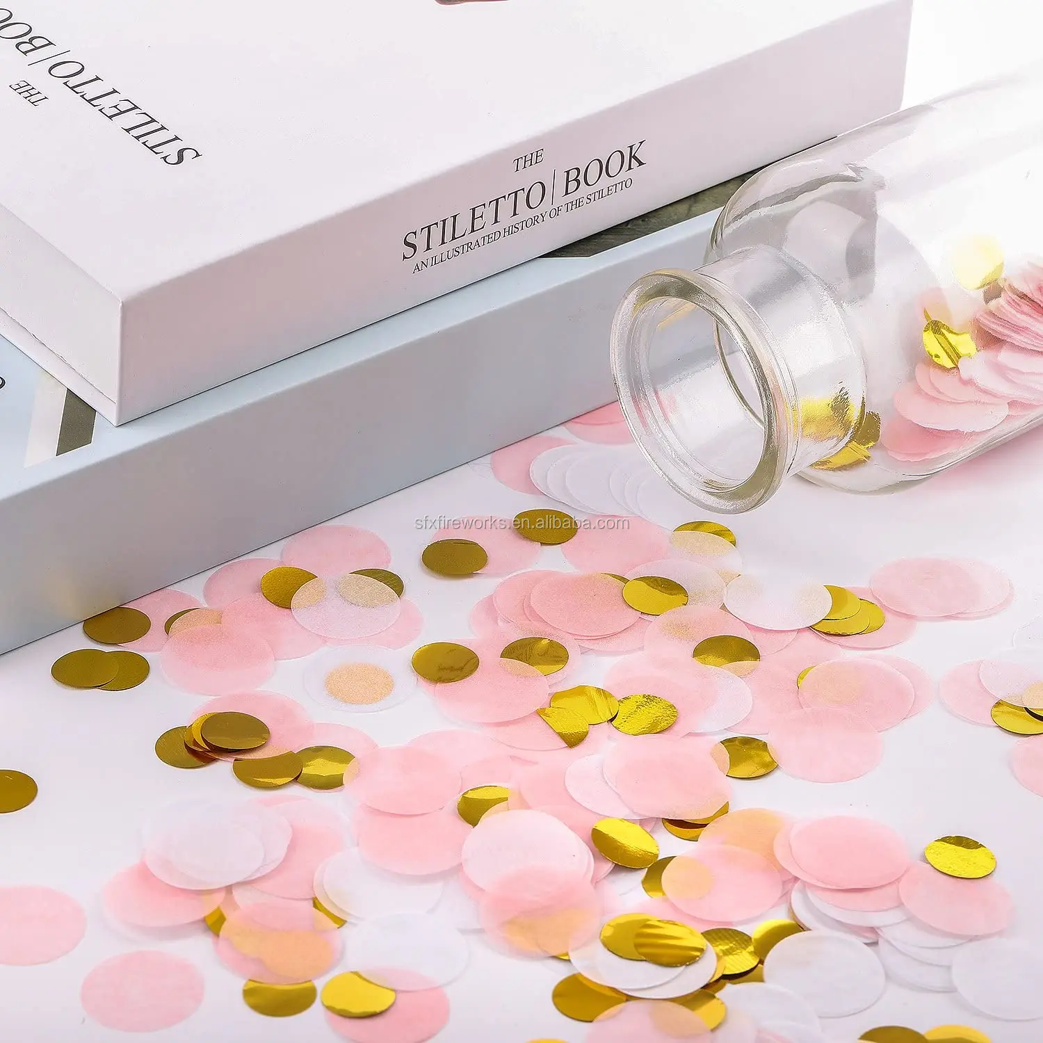 Confeti Redondo Blanco - 9000 Piezas, 2.5 Cm, Biodegradable, Para Bodas, Fiestas Y Decoración