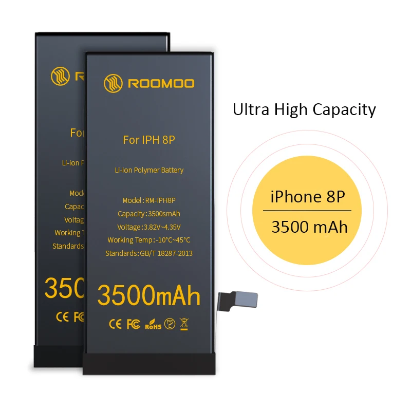 

popular oem 2021 For iphone 8plus battery original 3500mAh 3.82V for iphone battery adhesive used mobile phones