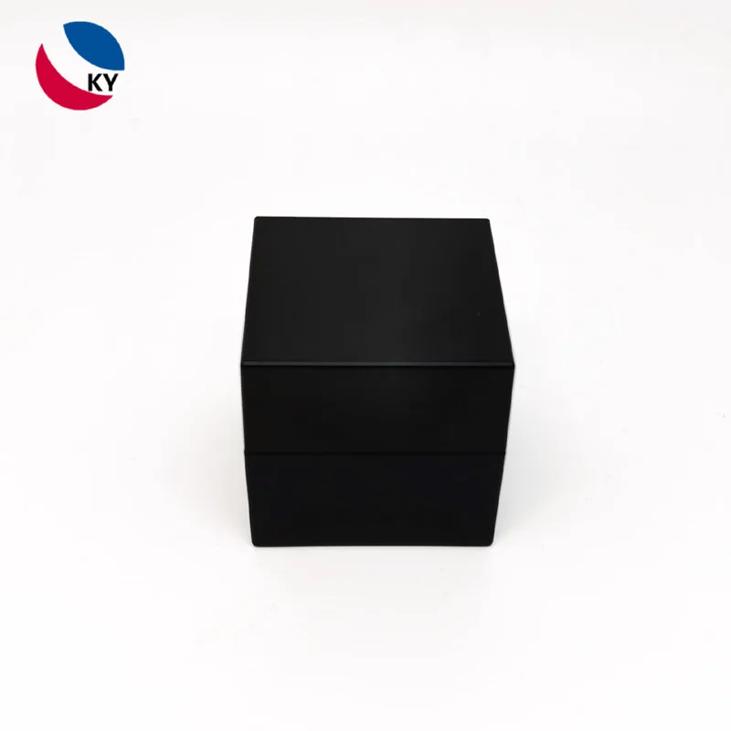 

Acrylic Eye Cream Cosmetic Luxury Jar Plastic with Lid New Arrival in Stock 15g 0.5oz Square Matte Black Double Layers Wall 15ml