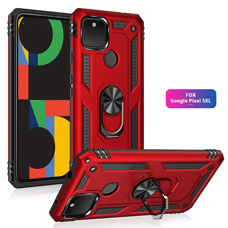 

Wholesale Ring Kickstand Hybrid Case for Google Pixel 6 6Pro Pixel5 A Full Protection Phone Cover for Google Pixel 4 XL 3A 3AXL, 6 colors