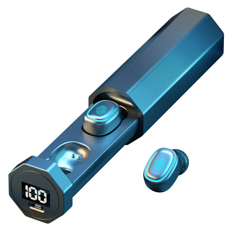 

Most Popular TWS Earbuds With Microphones Sports Waterproof Headsets Touch Control C1 Wireless Earphones For Phone, Black white blue yellow purple