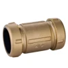 Super September offer long pattern brass compression coupling