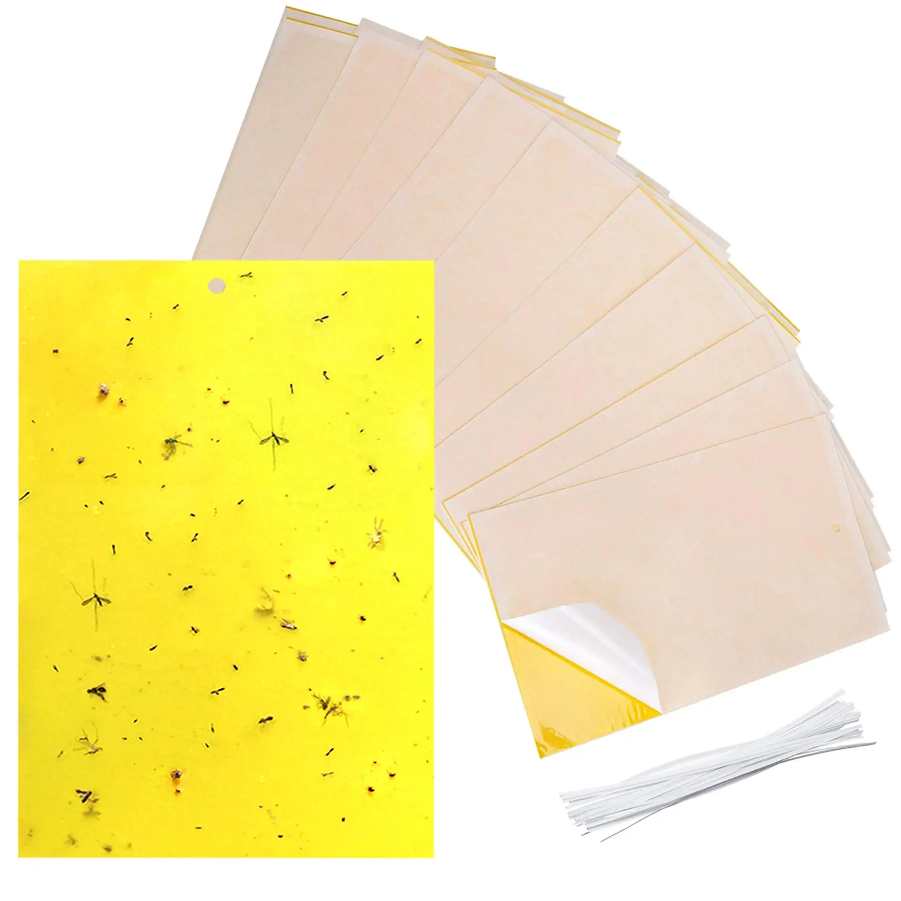 

20*15cm Effectively eliminate whitefly aphids thrips, fungal gnat mosquit gardon outdoor yellow sticky traps Fruit Fly Trap