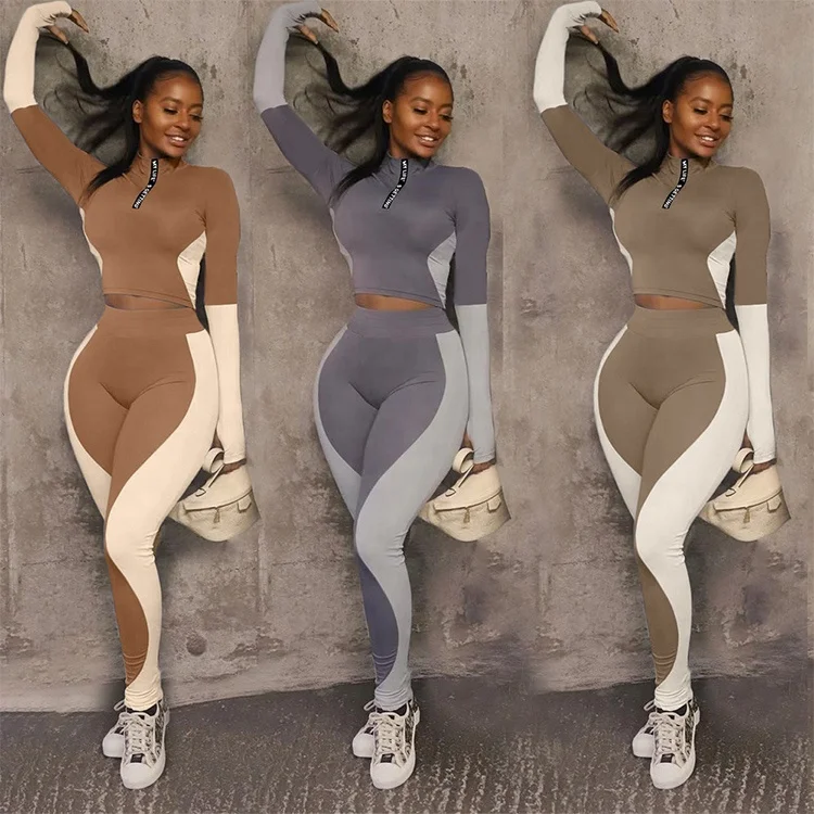 

New Custom Two Piece Fitness Gym Yoga Wear Legging Set For Women Athletic Plus Size Activewear