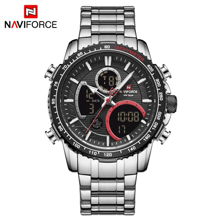 

NAVIFORCE 9182 Men Watch Top Luxury Brand Big Dial Sport Watches Chronograph Quartz Wristwatch Date Male Clock Relogio Masculino