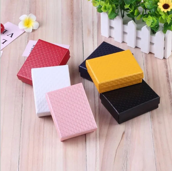 

Factory wholesale cheap paper box with customized logo for ring earring, Customized colors