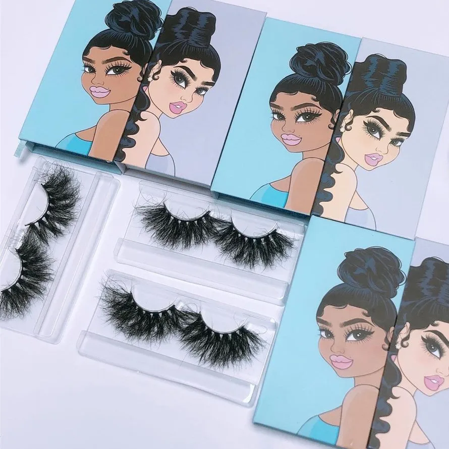 

Cruelty free private label 100% real mink fur custom lash box natural wispy 5d strip lashes 3d mink eyelashes, Natural black