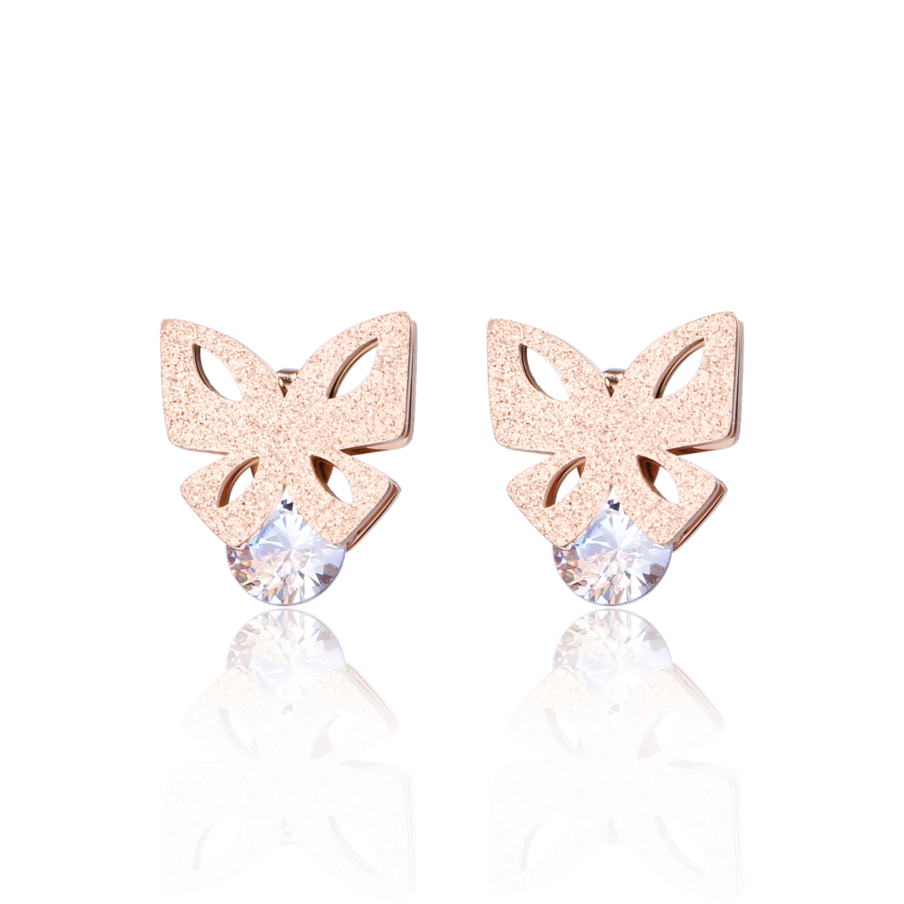 

China price steel earrings gold plated earrings jewelry for women