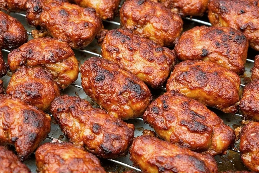 Applying BBQ Rub on Meat