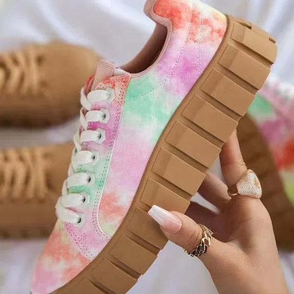 

Women Sneakers 2021 New Leisure Large Size Mixed Colors Flats Female Shoes Woman Platform Colorful Shoes Women Breathable Shoes, Black-white,purple,khaki,green,color,white-purple,black,beige