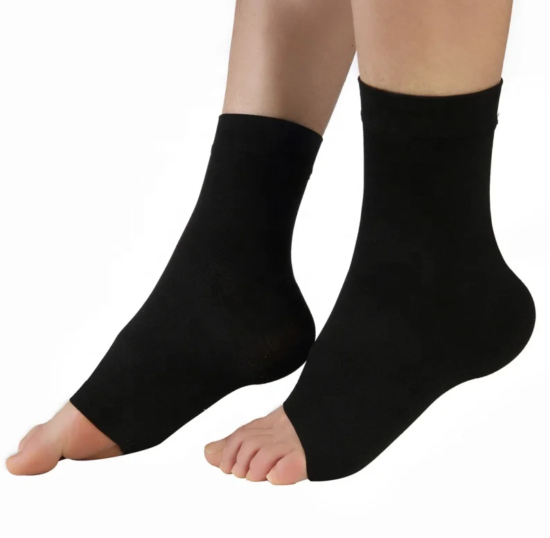 

Hot Selling Foot Care High Elastic Breathability compression socks medical Sports Plantar fasciitis Compression Ankle Sock, Black,gray(customized)