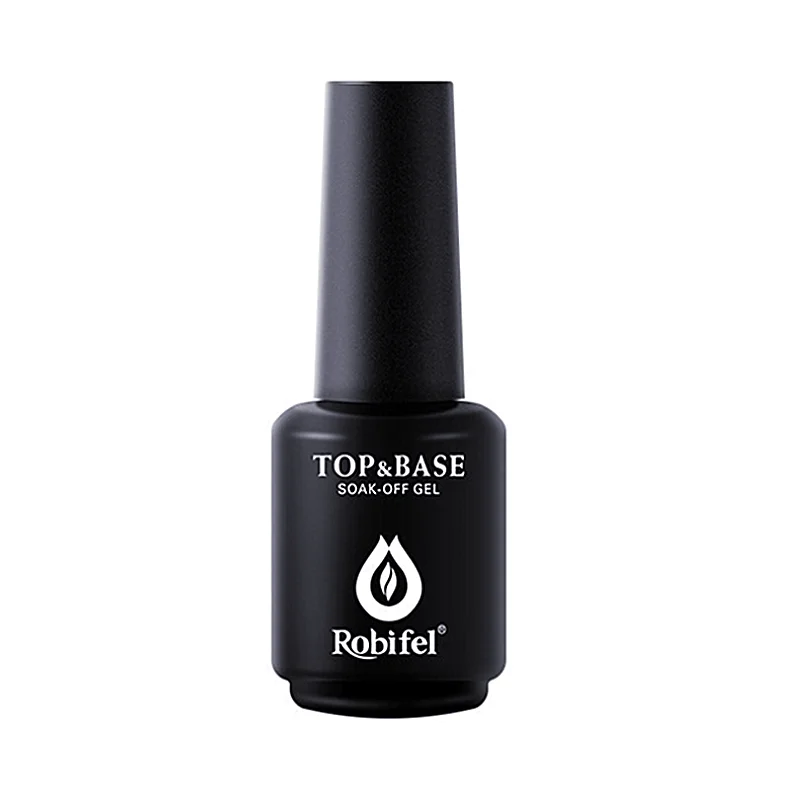 

OEM private label professional nail art salon soak off nail gel polish clear base coat and top coat