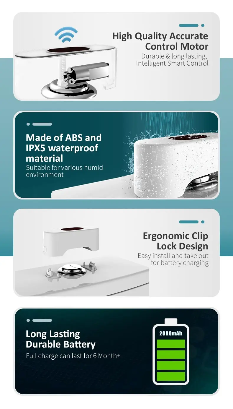 Portable External Infrared Automatic Closestool Flush Touchless Flush