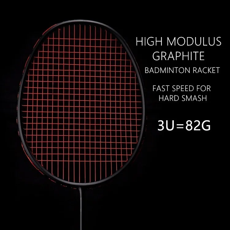 Oem 3u Professional Badminton Racket Lightweight Head Heavy 35 Lbs High
