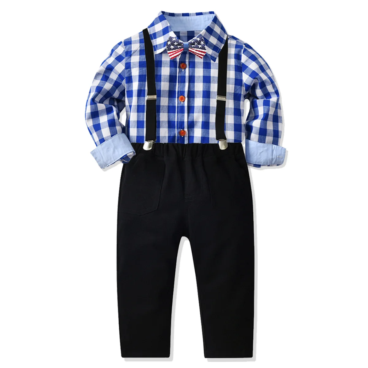 

LZH Baby Boys Clothes Formal Gentleman Shirt Suspender Trousers Suit Children's 4pcs Outfit Evening Dress Kids Clothing