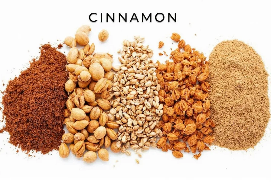 Close-up comparison of Ceylon cinnamon quills showing delicate layered structure versus Cassia's thick single roll