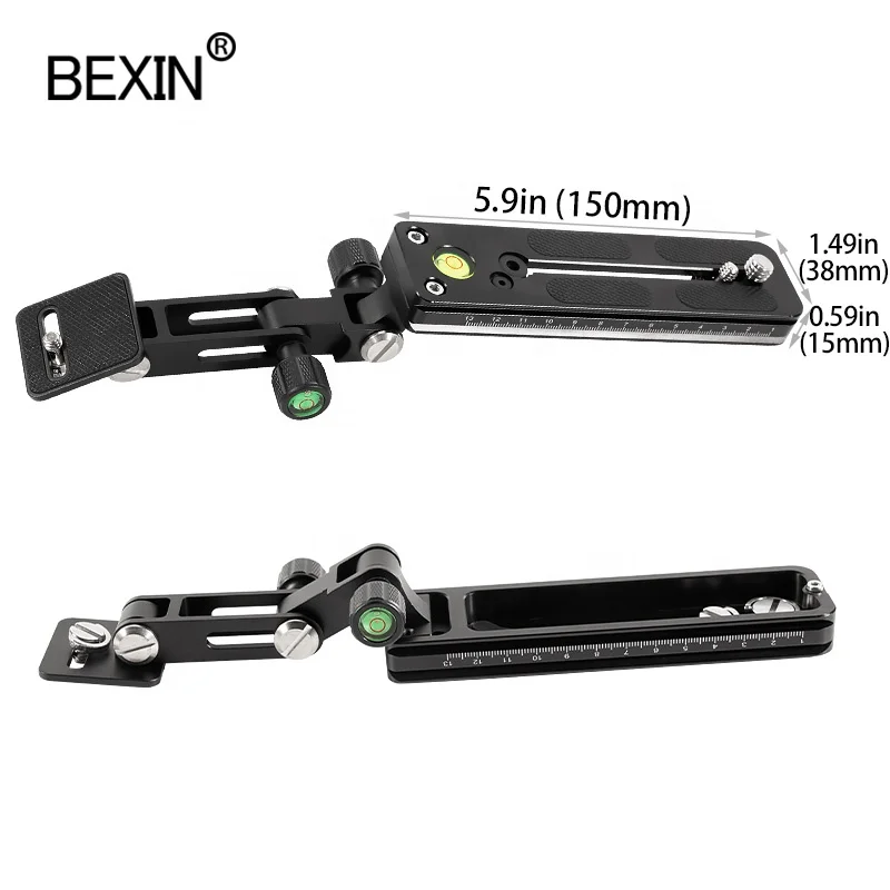 

BEXIN Camera holder Base Lens Bracket Telephoto Plate 150mm Arca Swiss Adapter plates Quick Release Plate for SLR Cameras Fluid