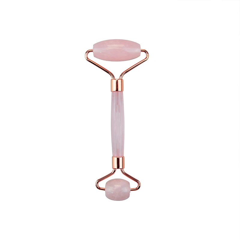 

Hot stones skin care tool facial roller rose quartz wholesale, Pink