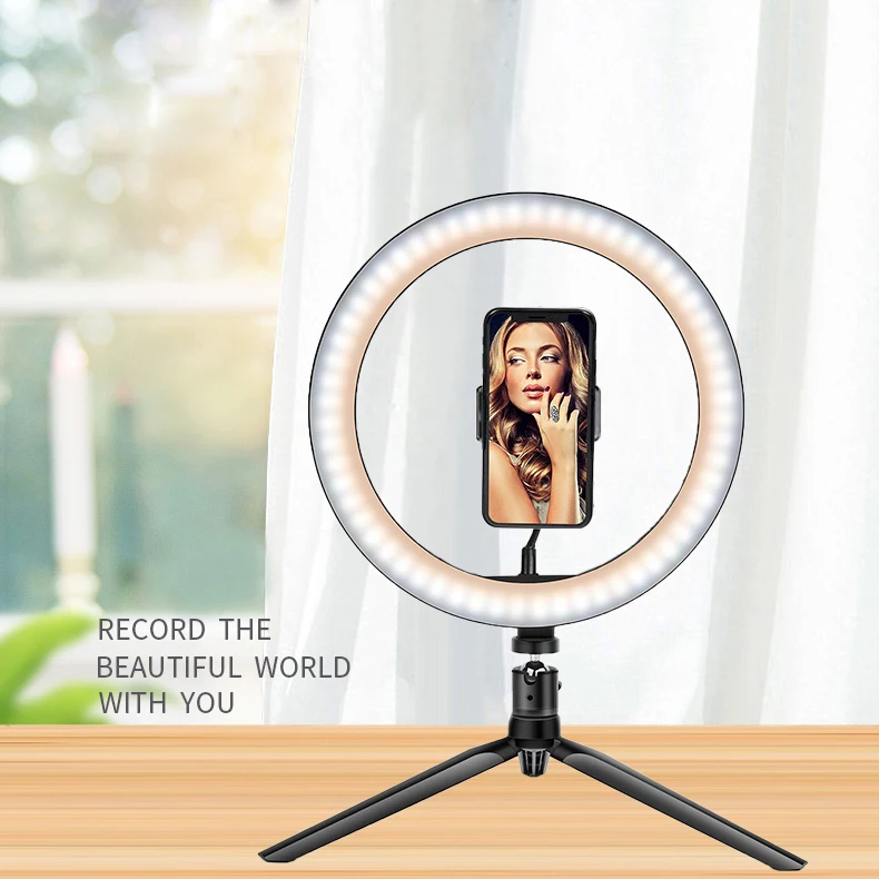 10 inch 26cm Selfie LED Ring Light desk ring light with Tripod Stand