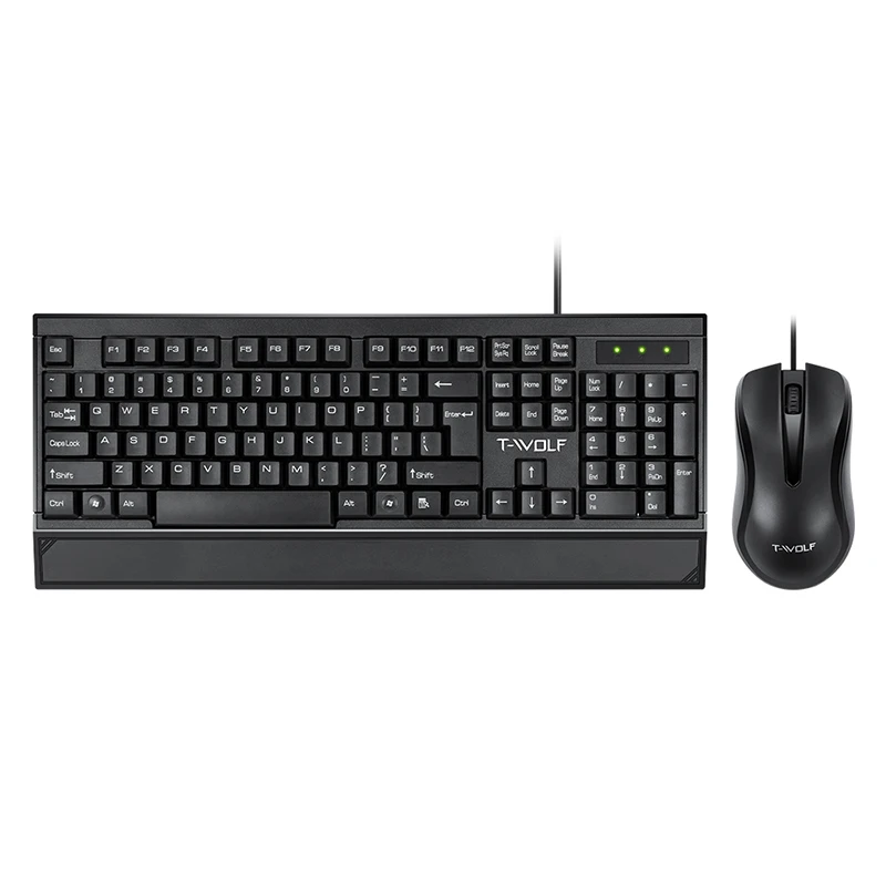 

Business black office keyboard and mouse and keyboard set colored wired keyboard and mouse combo