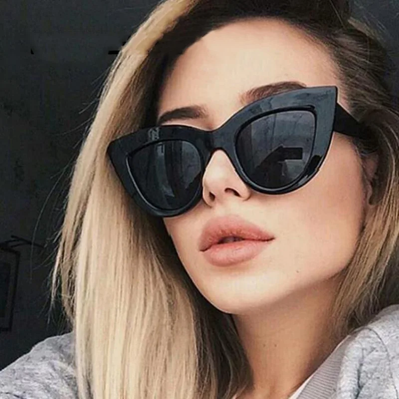 

2020 Fashion Sexy Cat Eye Sunglasses Luxury Brand Designer Small Sun Glasses Shades For Women Vintage Lunette De Soleil Femme