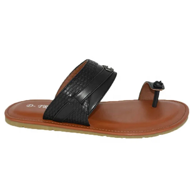 

Wholesale Personalized Beach Clean Rubber Flip Flops Mens Footwear Slipper, Black