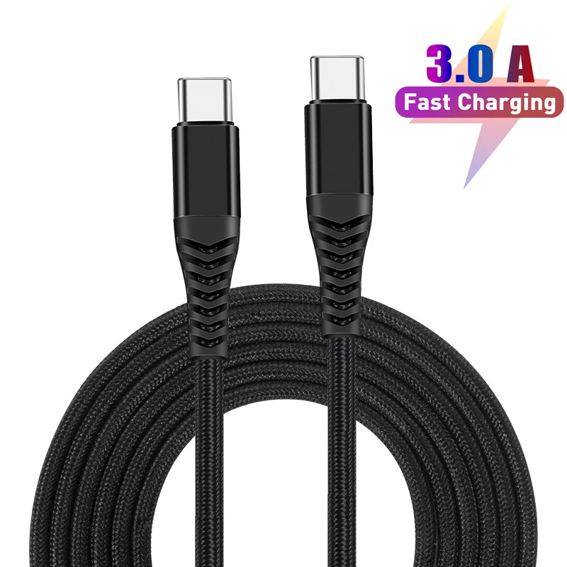 

USB C to USB Type C PD 60W 3A 4.0 Quick Charging Cable for Huawei Xiaomi Samsung S20 MacBook Pro