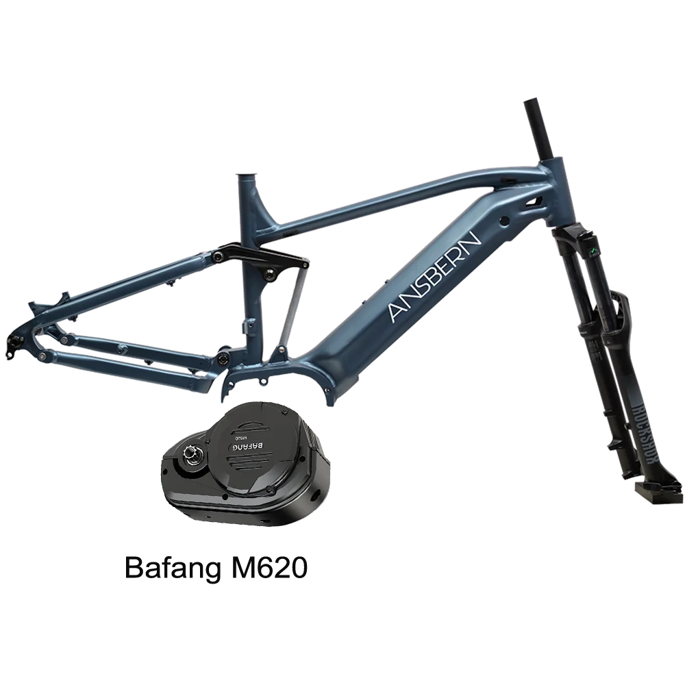 

New mountain carbon ebike frame enduro carbon electric bike frame bicycle, Black/ matte blue/customized