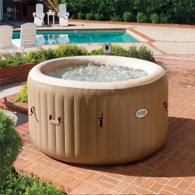 

Outdoor INTEX 28404 Bubble SPA tubs Adult Spa PVC folding portable bathtub inflatable hot tub spa, As needed