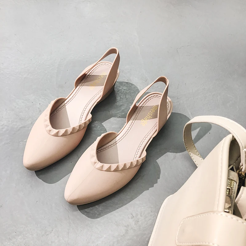 

PVC jelly shoes women heel sandals outdoor ladies slip on footwear sandals