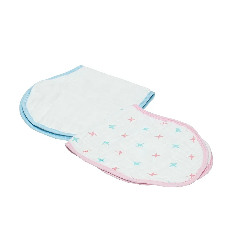 

100% cotton muslin baby infant burp cloths Burp bib set (2 pack), Same as picture