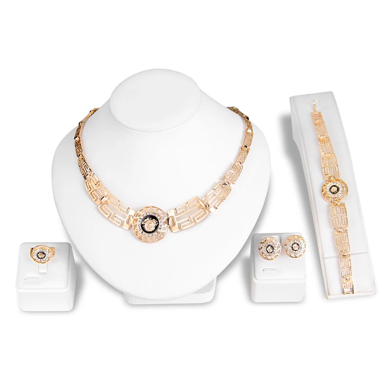 

Classic Hot Selling Lion Head Jewelry Necklace Set Hot Selling Necklace Jewelry Set